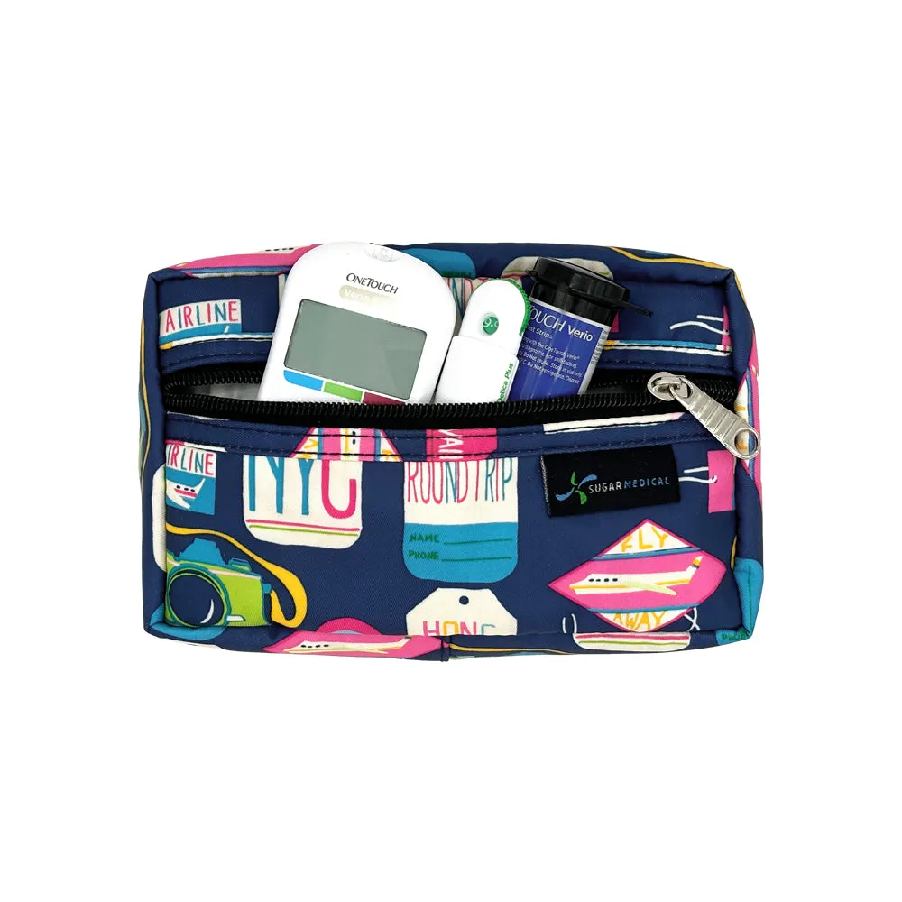 Diabetes Insulated Travel Bag with Luggage Strap- Vaca All Day