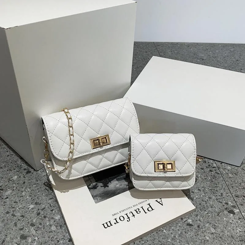 Diamond Chain Shoulder Messenger Bag