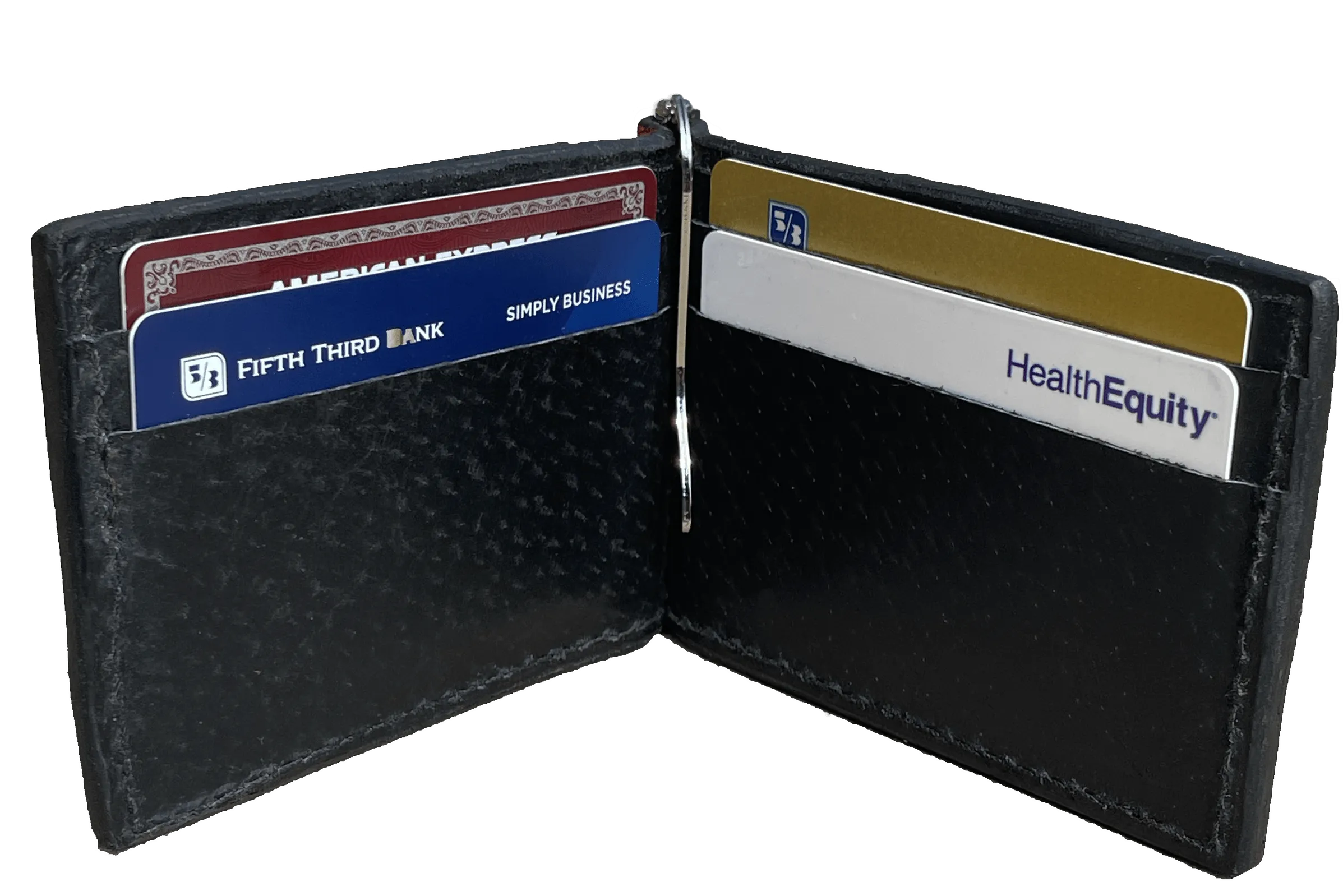 Dragon Fire Elephant Bifold Slim Profile Wallet With Money Clip