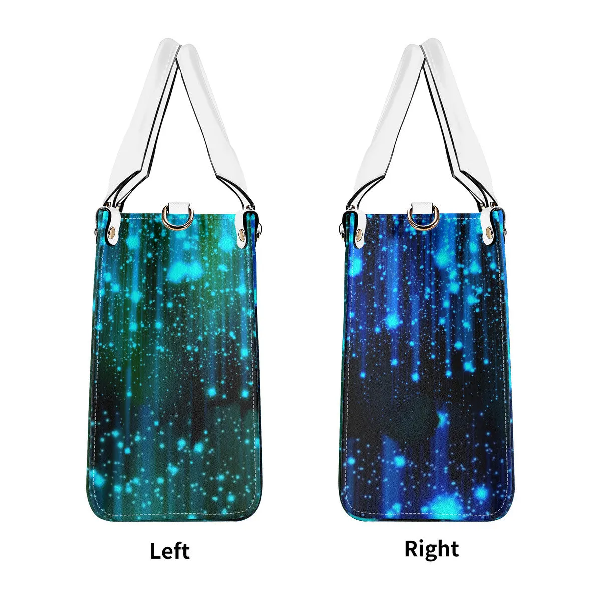 DRIP SF Turquoise  Logo & Multiple Sizes Upgraded Luxury Women PU Leather Handbag