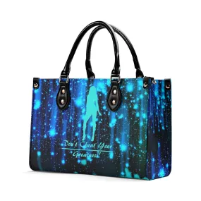 DRIP SF Turquoise  Logo & Multiple Sizes Upgraded Luxury Women PU Leather Handbag