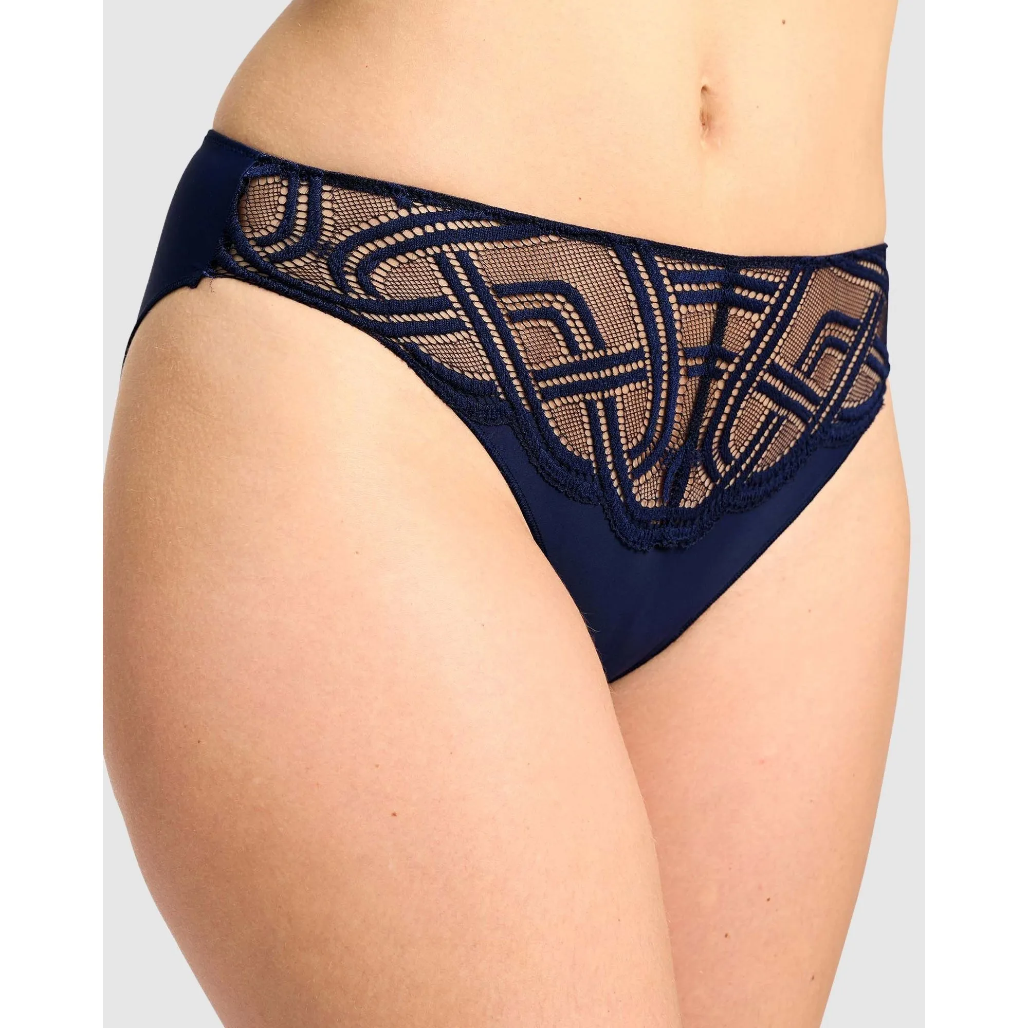 Elise Microfibre and Lace Hipster Brief