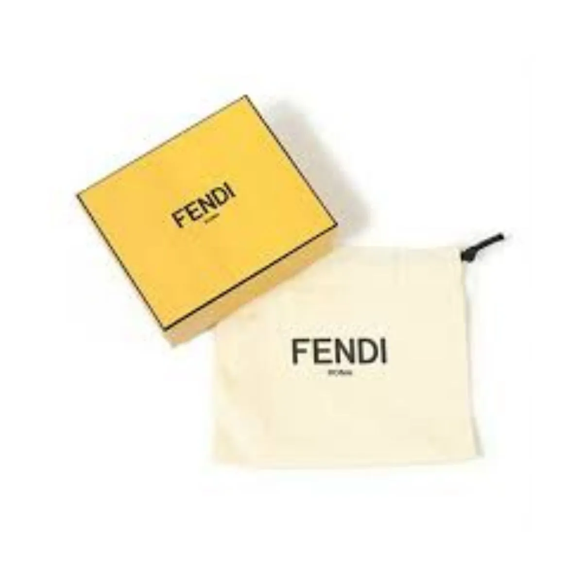 Fendi Peekaboo Calf Leather Black Pink Micro Trifold Wallet 8M0415