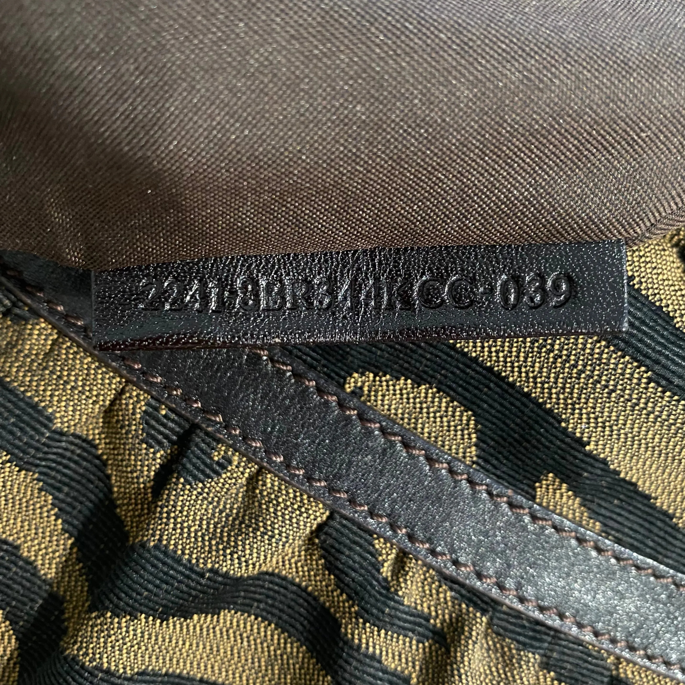 Fendi Tiger Stripe Chef Bag