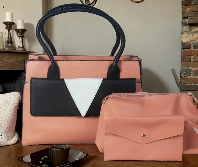 H1555 - Elegant 3pc Women's Shoulder Bag Set