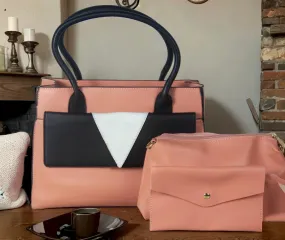 H1555 - Elegant 3pc Women's Shoulder Bag Set