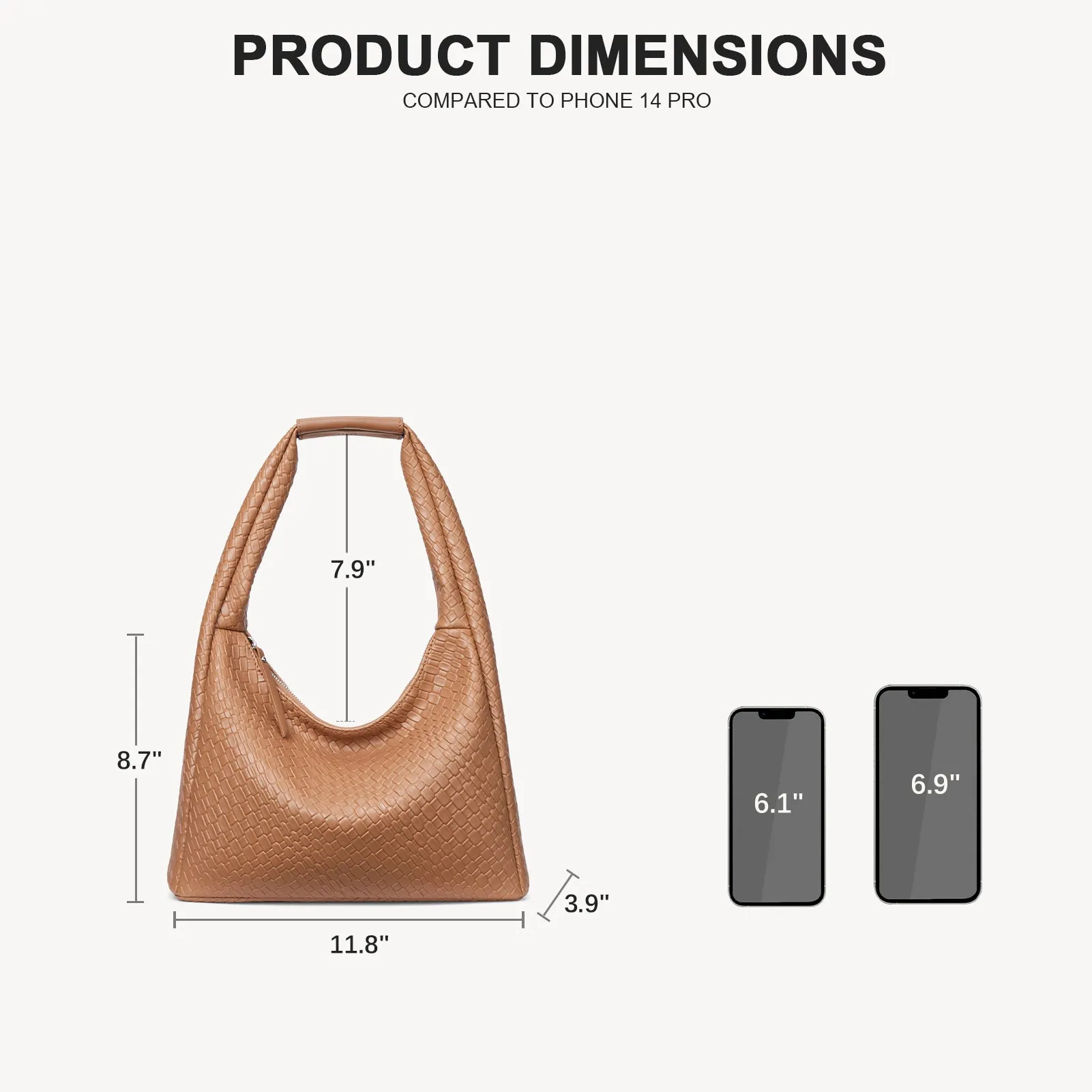 KWELI Croc Structured Curved Hobo Handbags