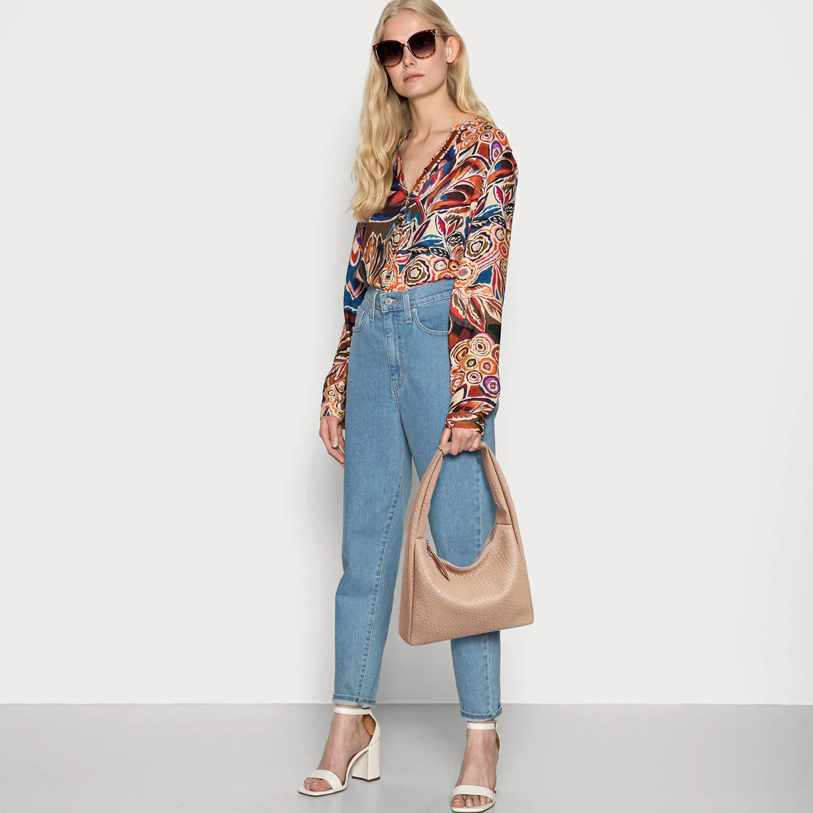 KWELI Croc Structured Curved Hobo Handbags