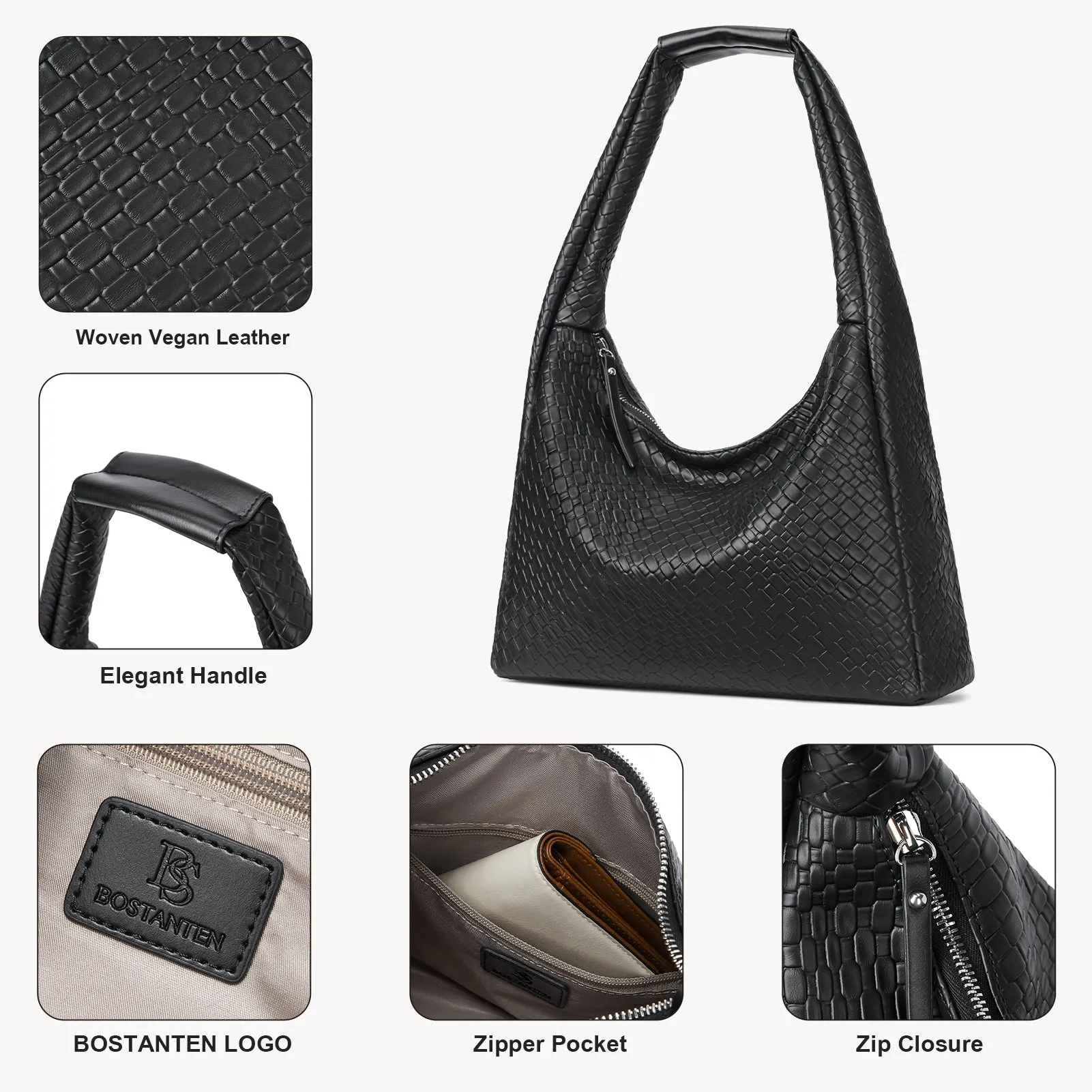KWELI Croc Structured Curved Hobo Handbags