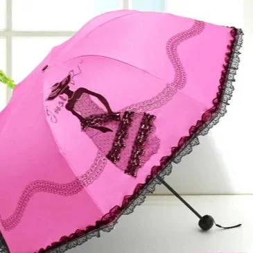 Lace Princess Dual-Use Folding Umbrella