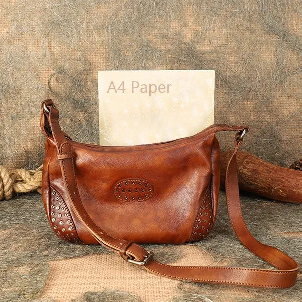 Ladies Leather Hobo Shoulder Bag Genuine Leather Crossbody Bags