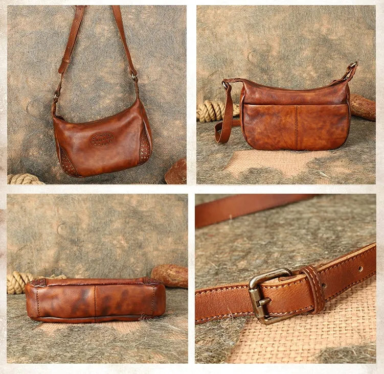 Ladies Leather Hobo Shoulder Bag Genuine Leather Crossbody Bags