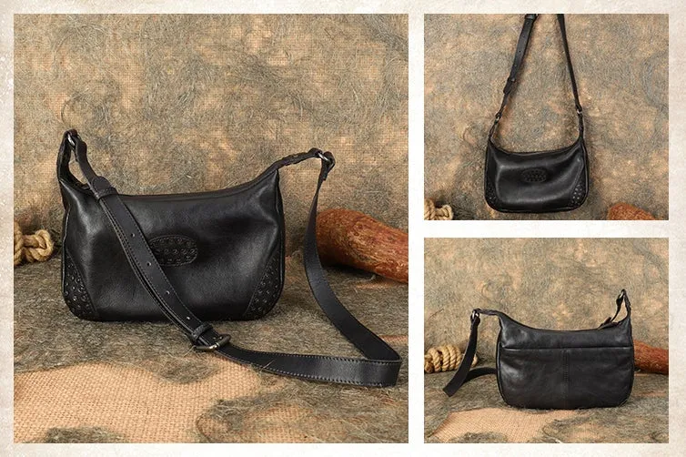 Ladies Leather Hobo Shoulder Bag Genuine Leather Crossbody Bags