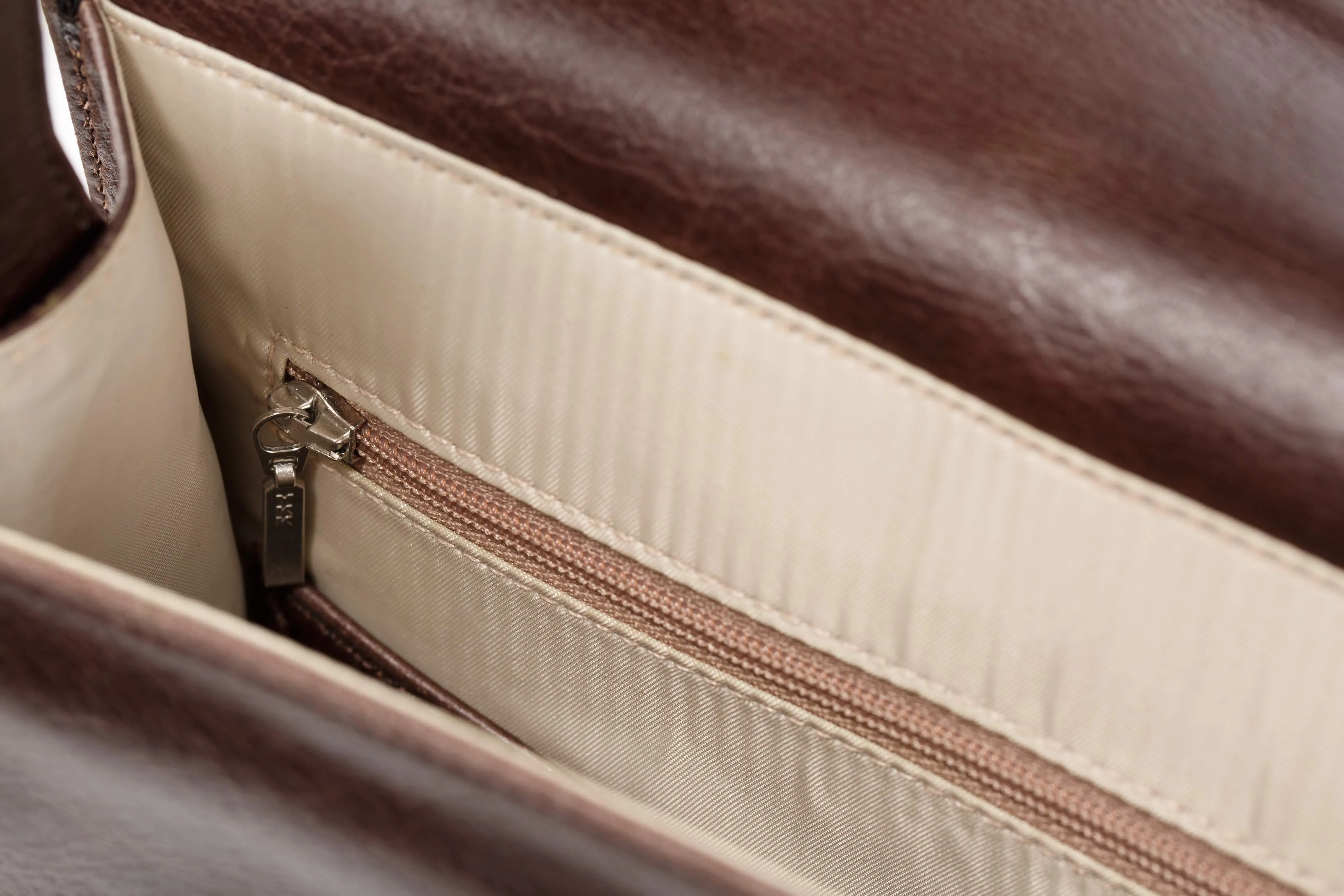 Large Women Men Real Vintage Brown Leather Messenger Shoulder Cross Body Bag