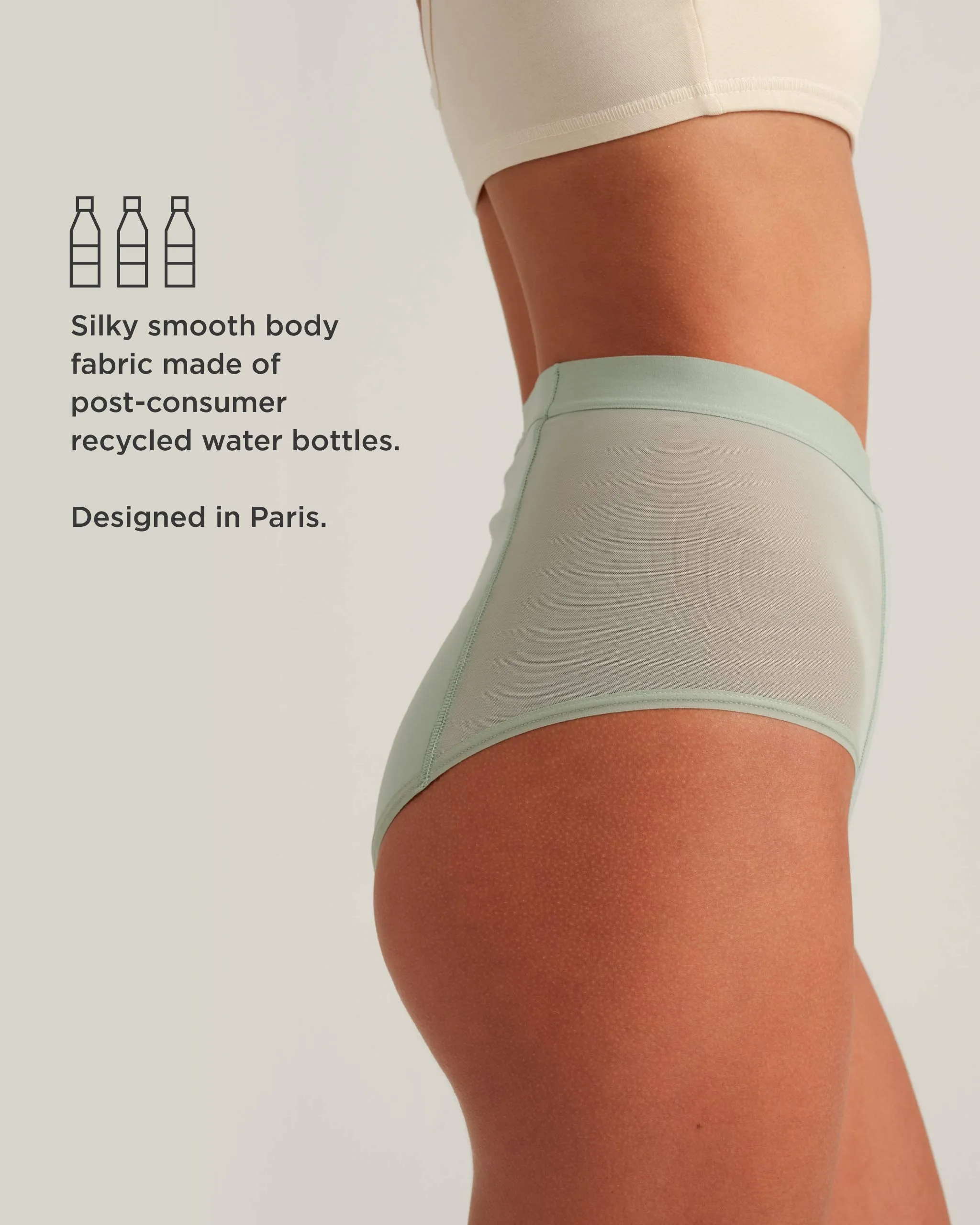 Leakproof French Cut High Waist Full Gusset