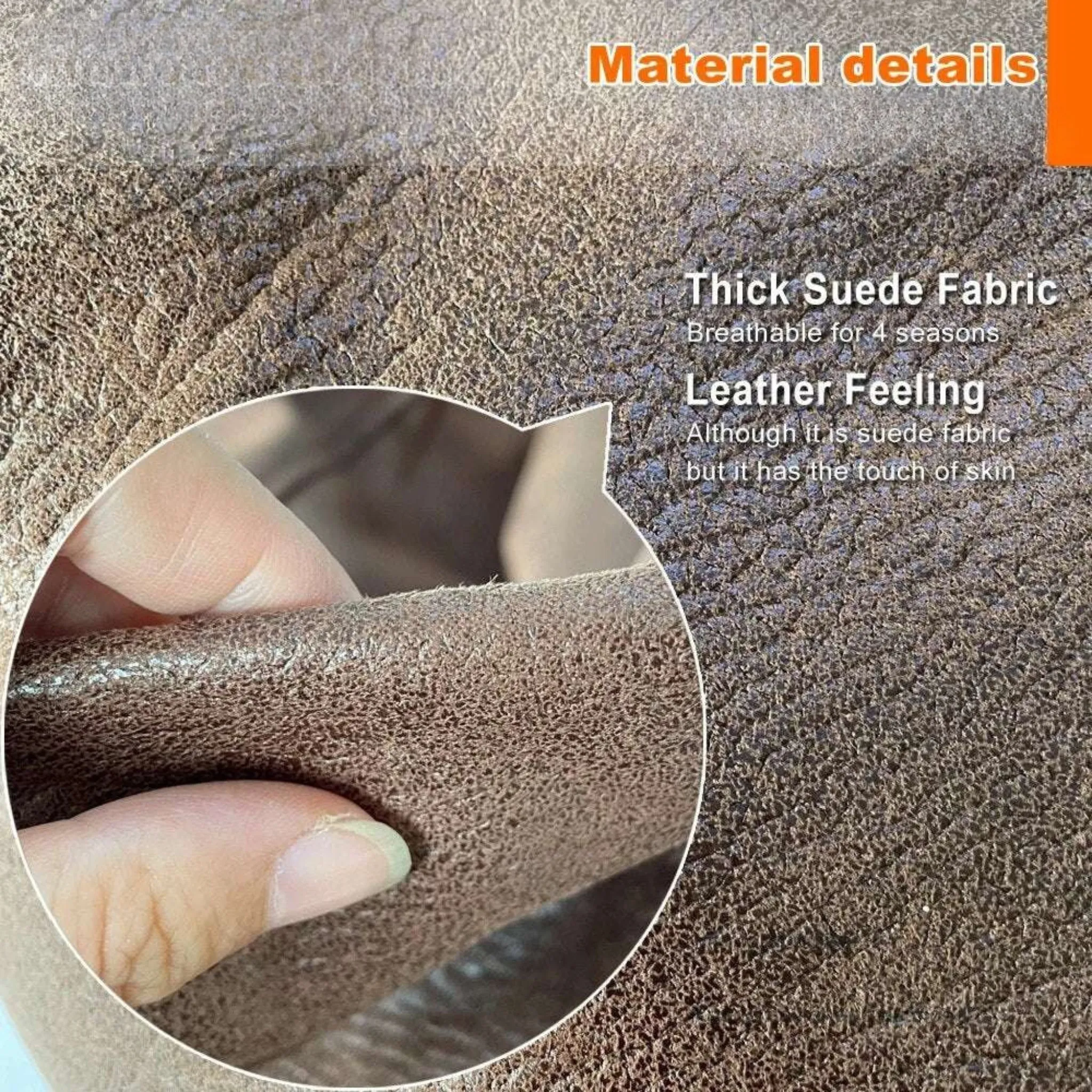 Leather Lazy Bean Bag Chair Cover