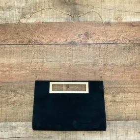 Lisi Lerch Black Suede Like Clutch Bag