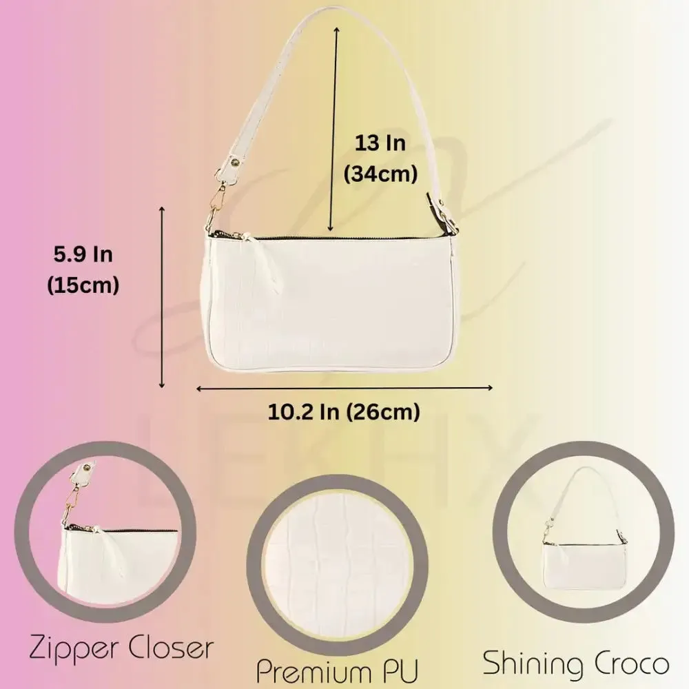 LX Women's Shoulder Bag (White)