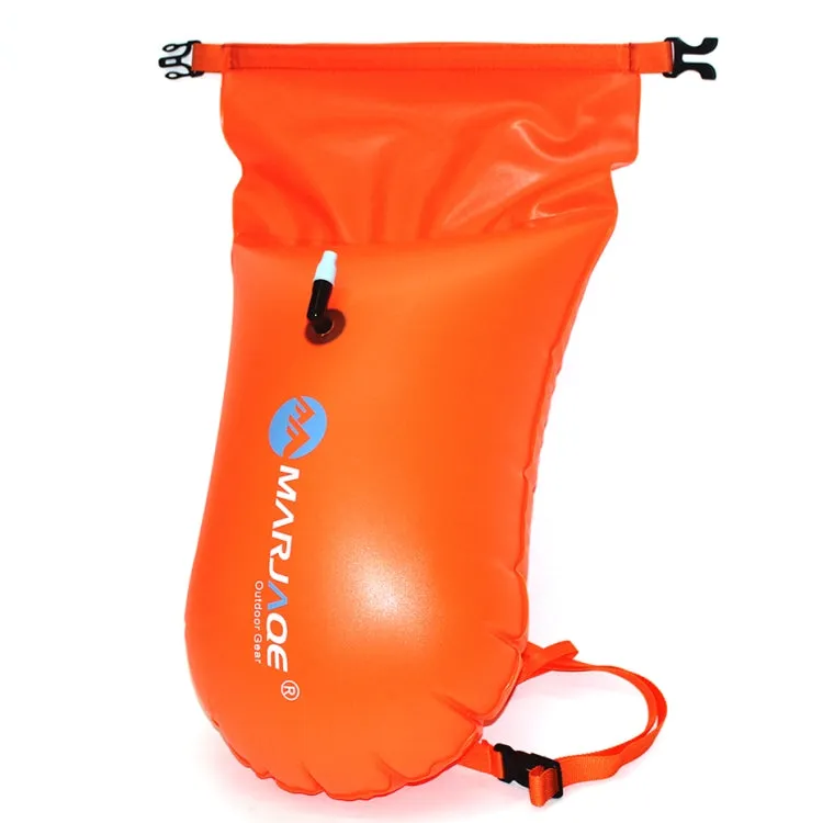 MARJAQE MR802 20L Swimming Inflatable Drift Bag Portable Outdoor Waterproof Storage Bag(Vibrant Orange)