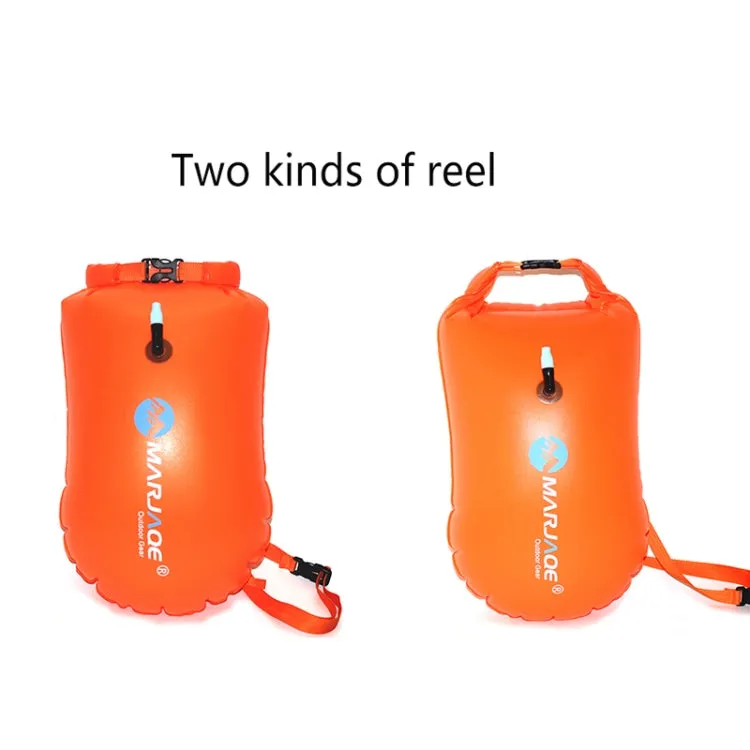 MARJAQE MR802 20L Swimming Inflatable Drift Bag Portable Outdoor Waterproof Storage Bag(Vibrant Orange)