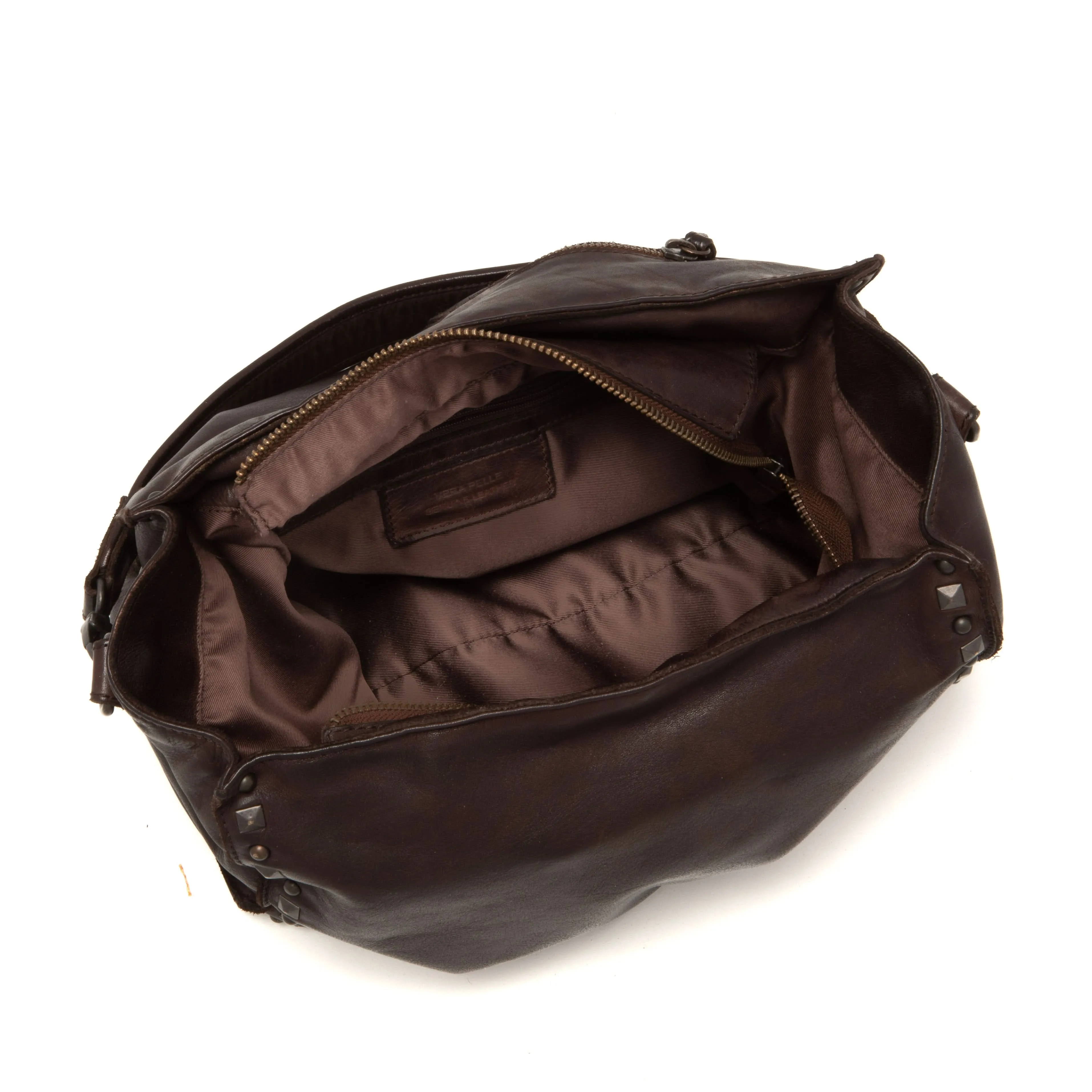 Marla Vintage Mud Leather Shoulder Bag