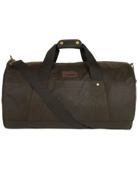 Men's Explorer Barbour Waxed Duffel Bag