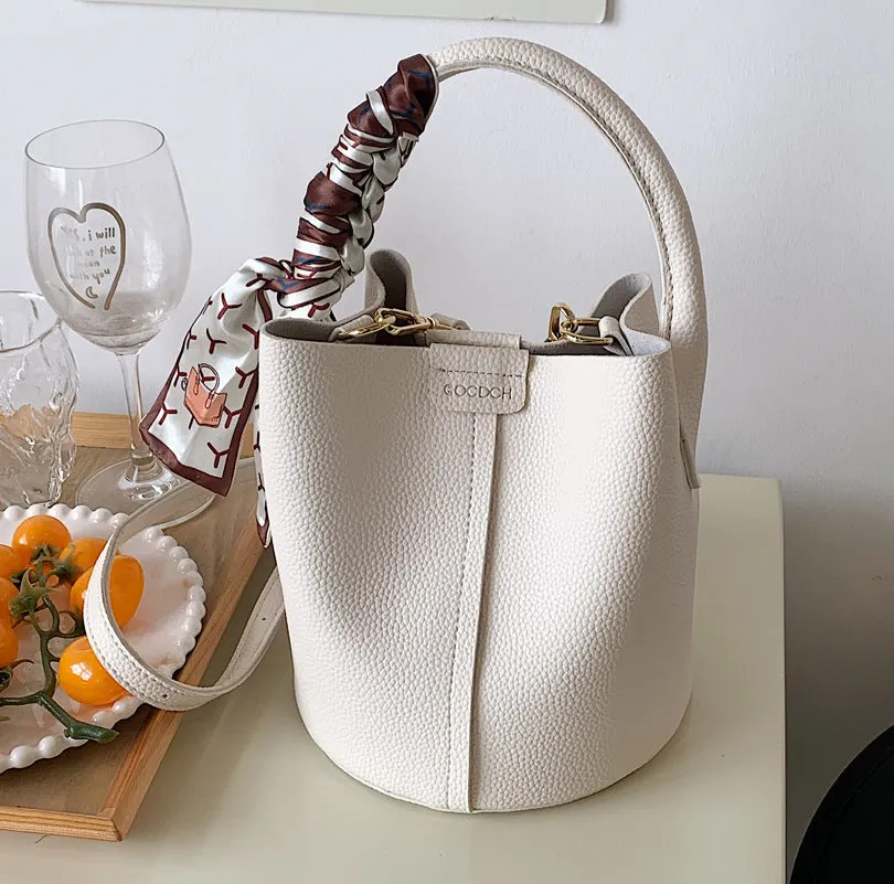 Messenger Bag Texture Fashion Portable Bucket Bag