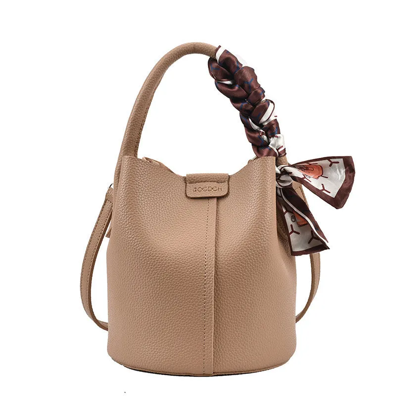 Messenger Bag Texture Fashion Portable Bucket Bag