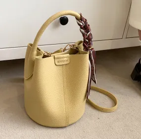 Messenger Bag Texture Fashion Portable Bucket Bag