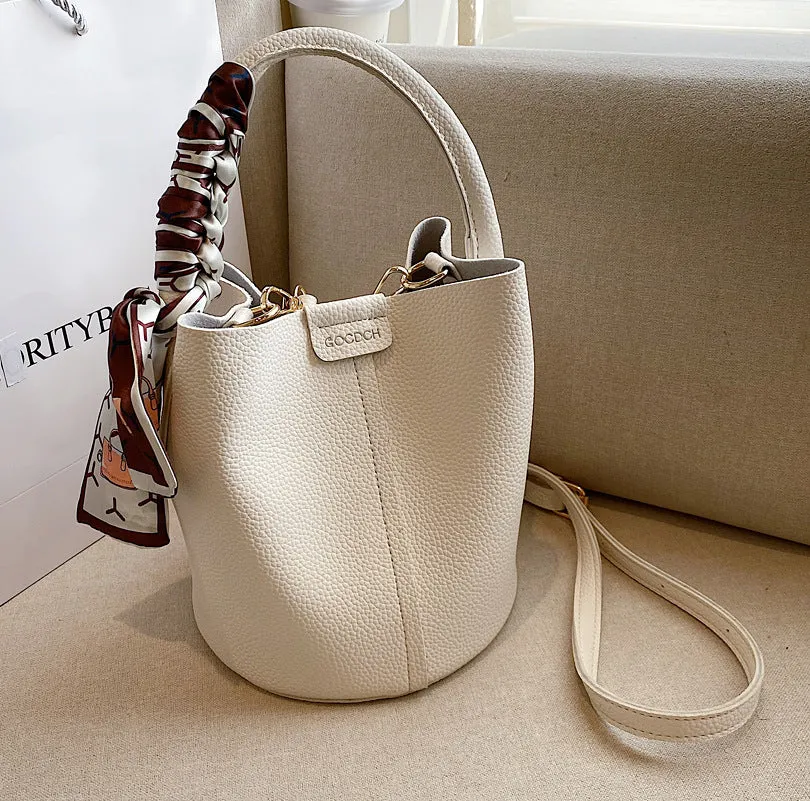 Messenger Bag Texture Fashion Portable Bucket Bag