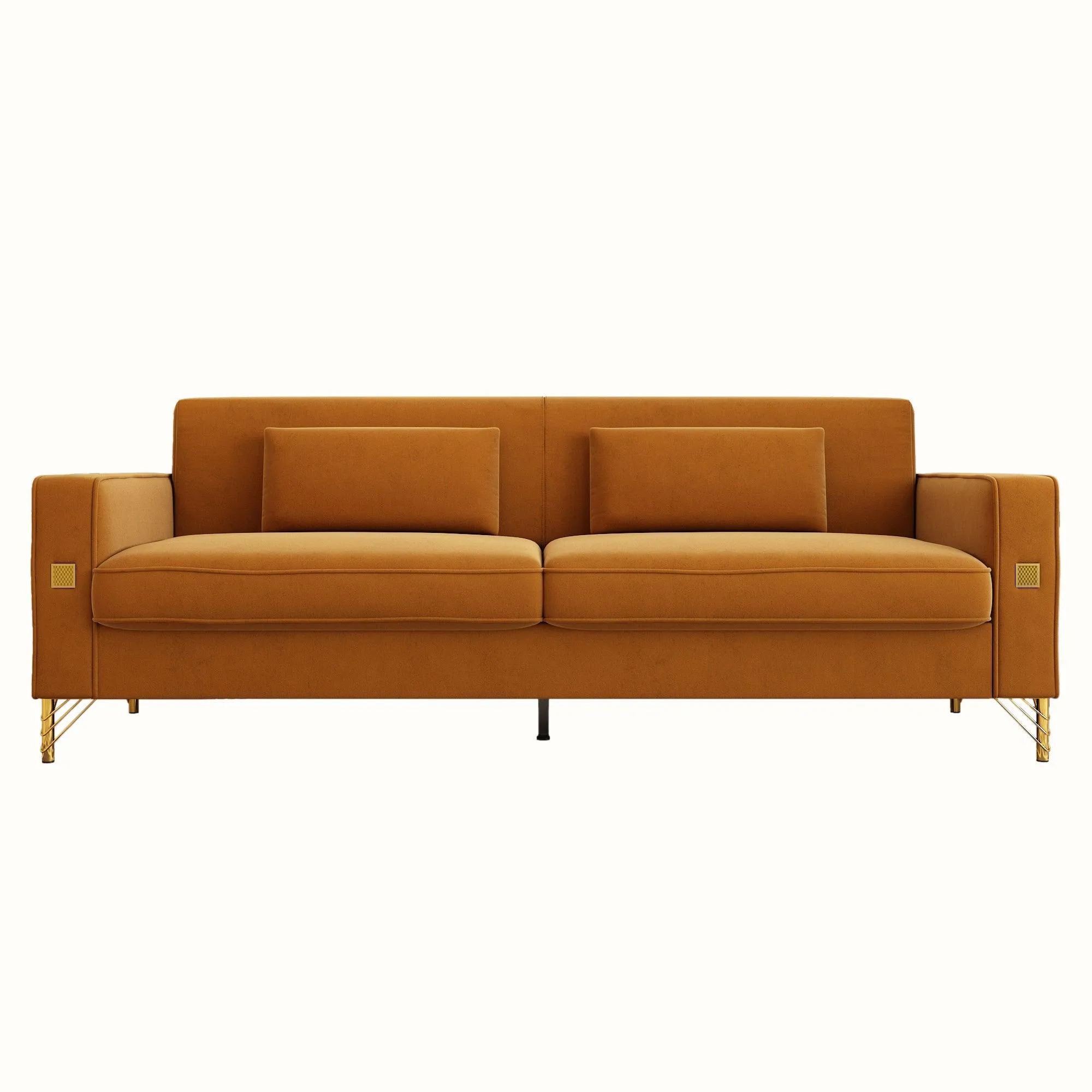 Modern Loveseat Sofa with Pillows