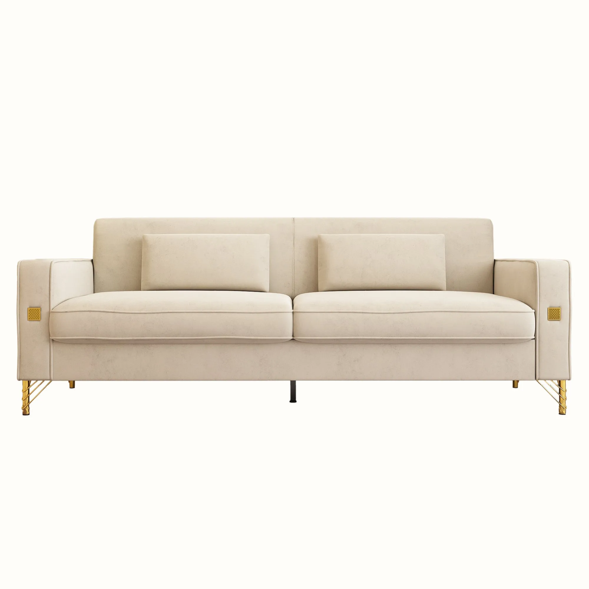 Modern Loveseat Sofa with Pillows