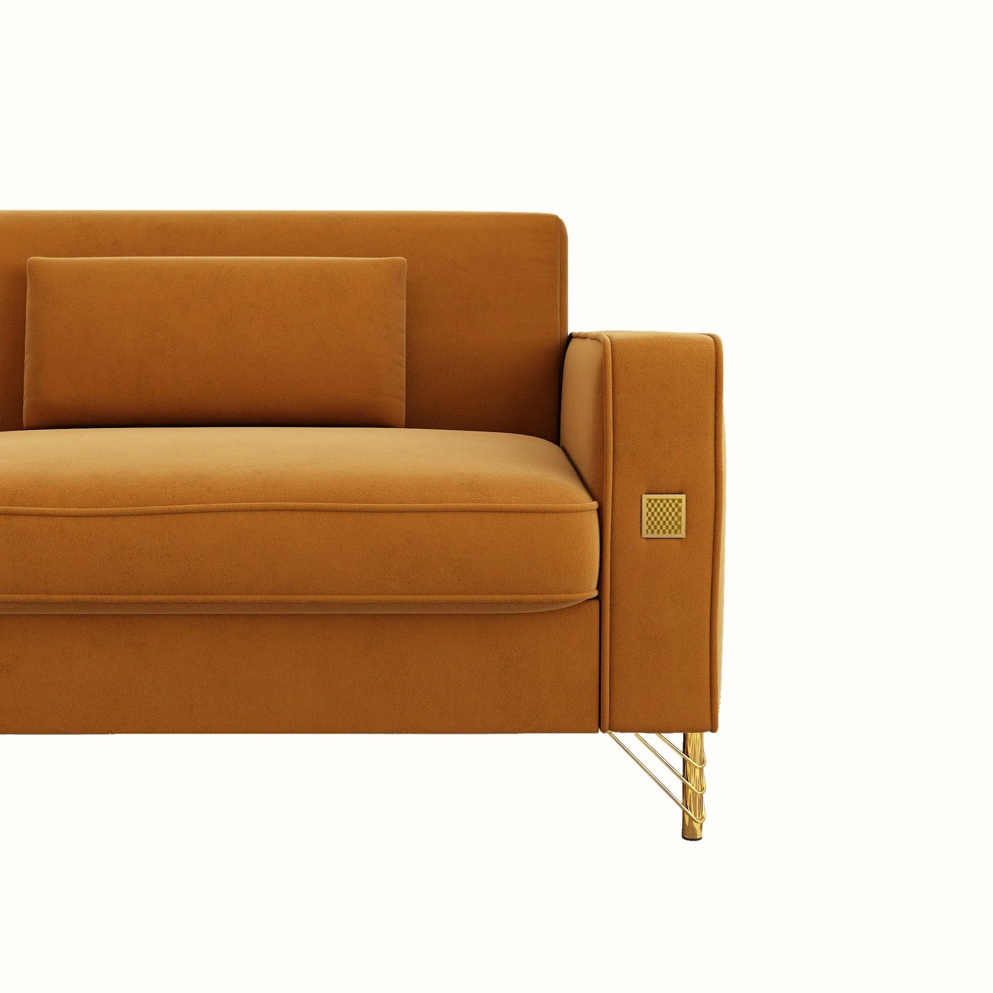 Modern Loveseat Sofa with Pillows