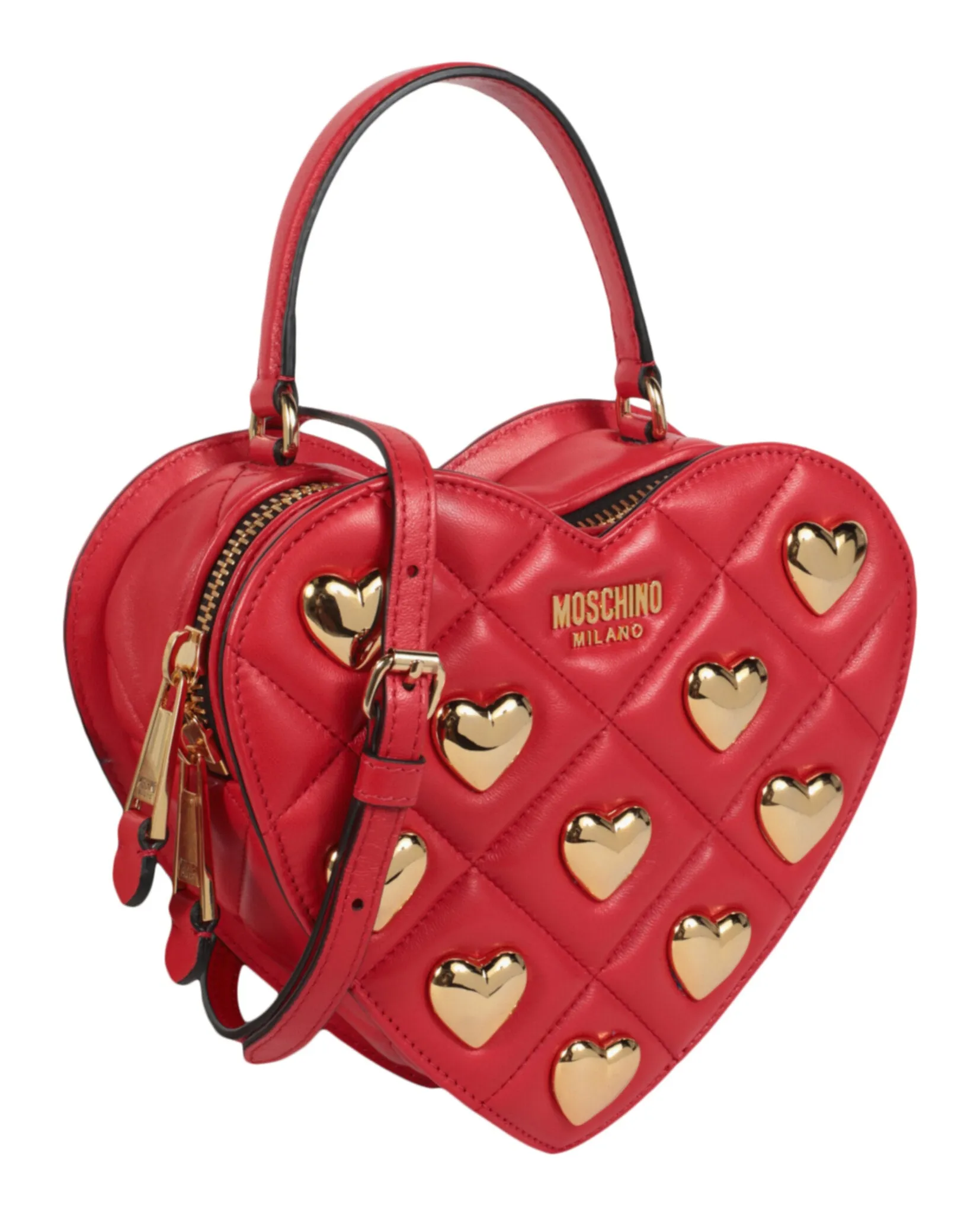 Moschino Heart Shaped Quilted Shoulder Bag