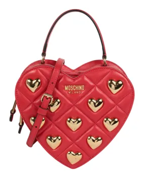 Moschino Heart Shaped Quilted Shoulder Bag