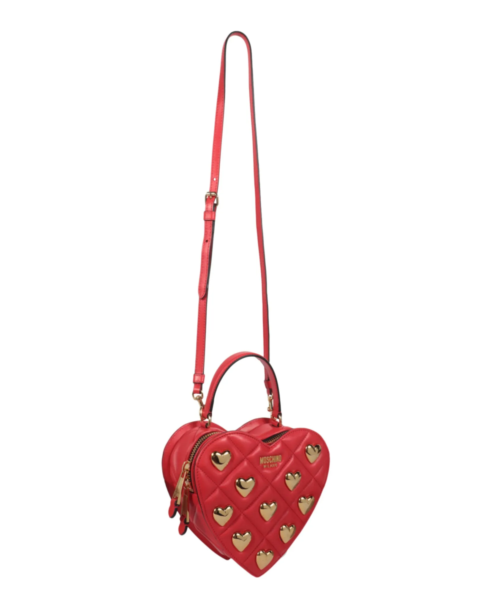 Moschino Heart Shaped Quilted Shoulder Bag