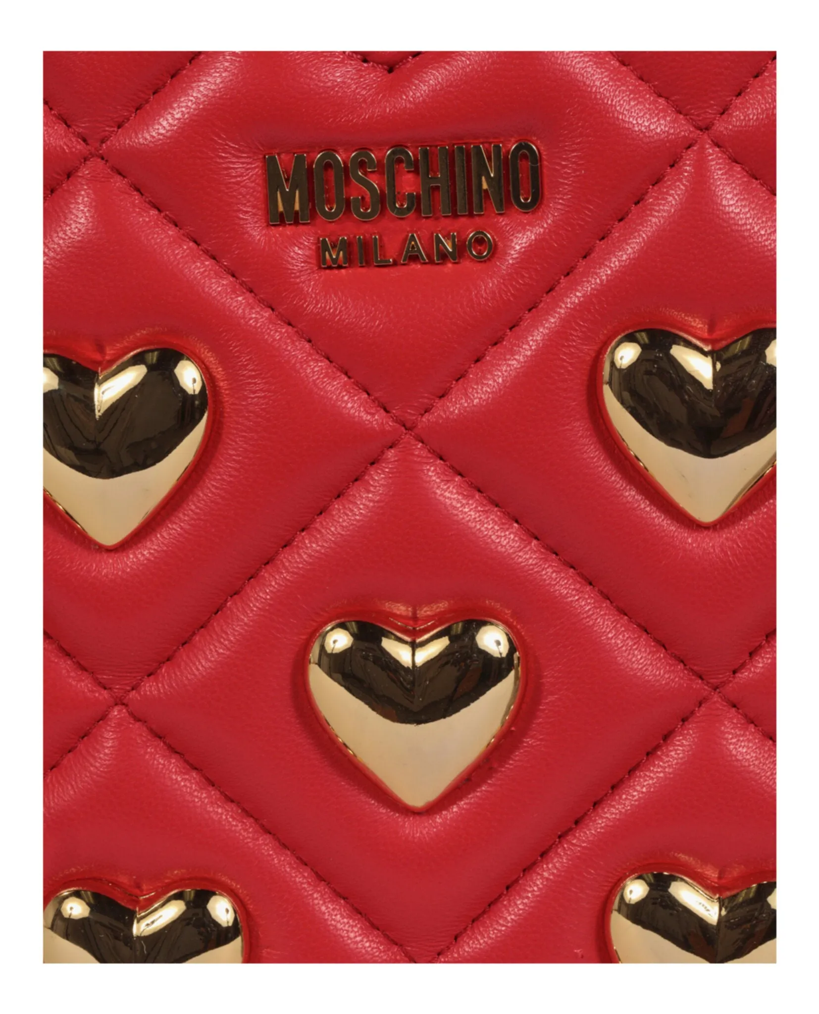 Moschino Heart Shaped Quilted Shoulder Bag