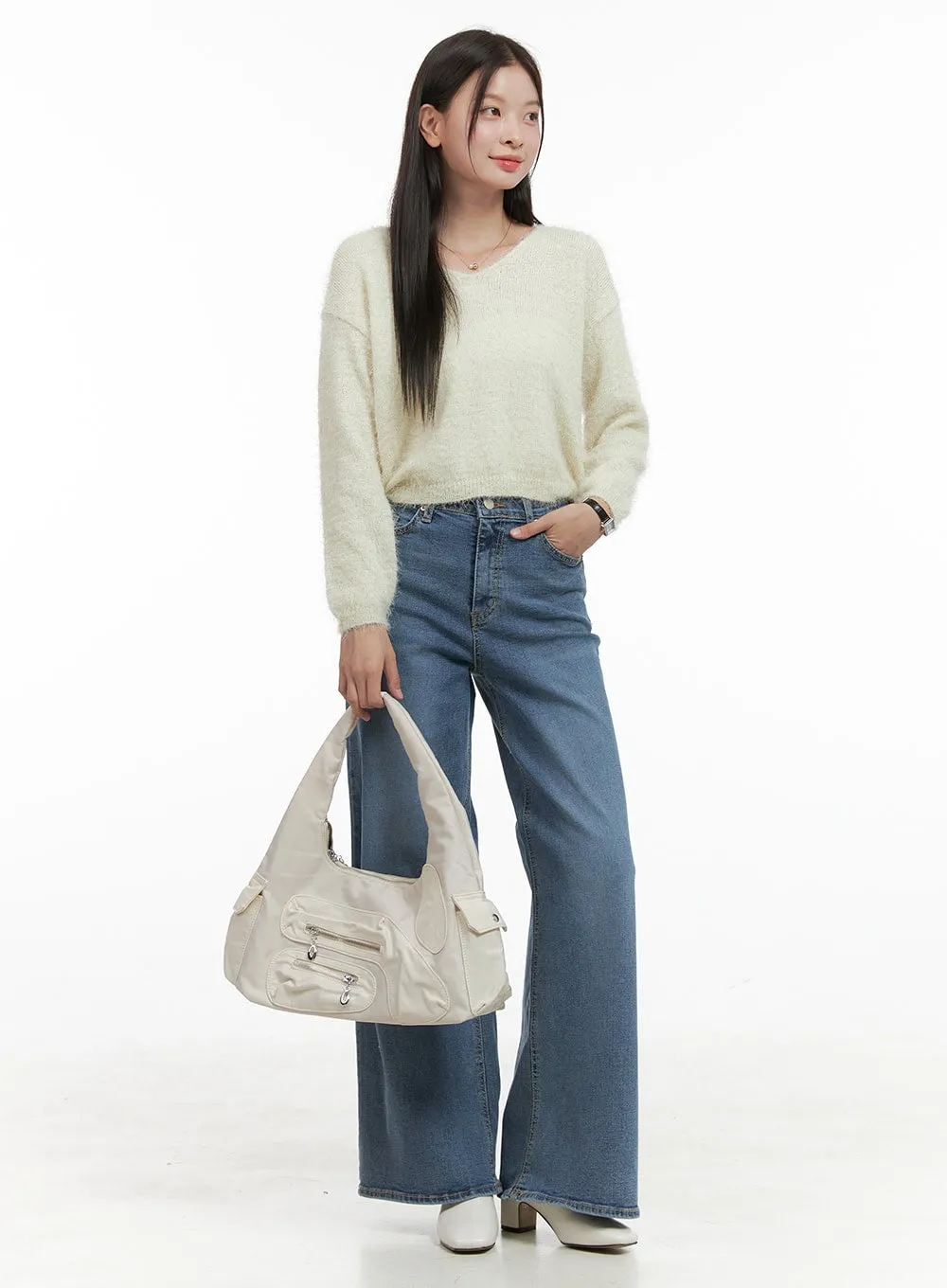 Multi-Pocketed Shoulder Bag OG419