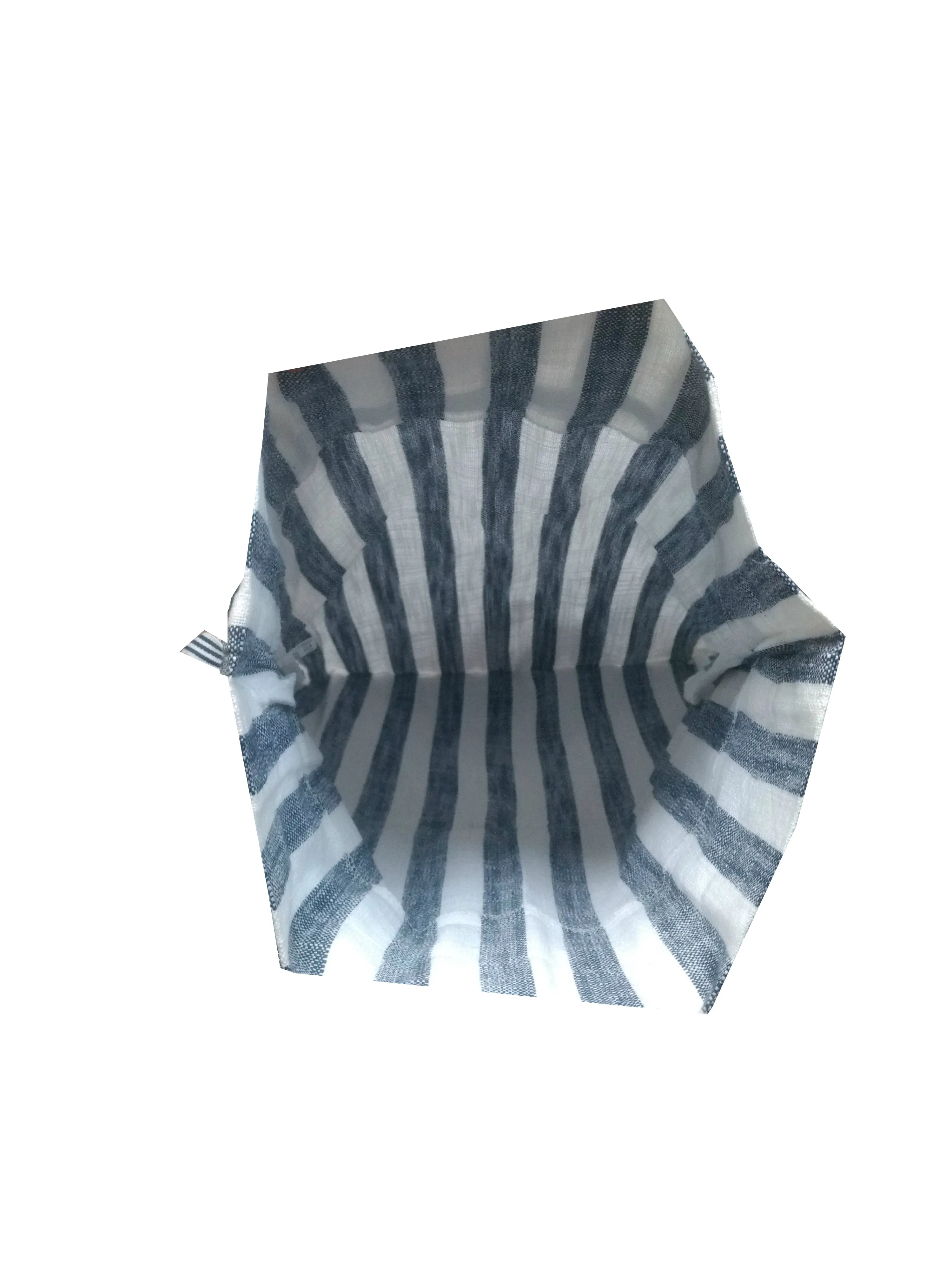 Navy Blue Striped Drawstring Multi Purpose Pouch