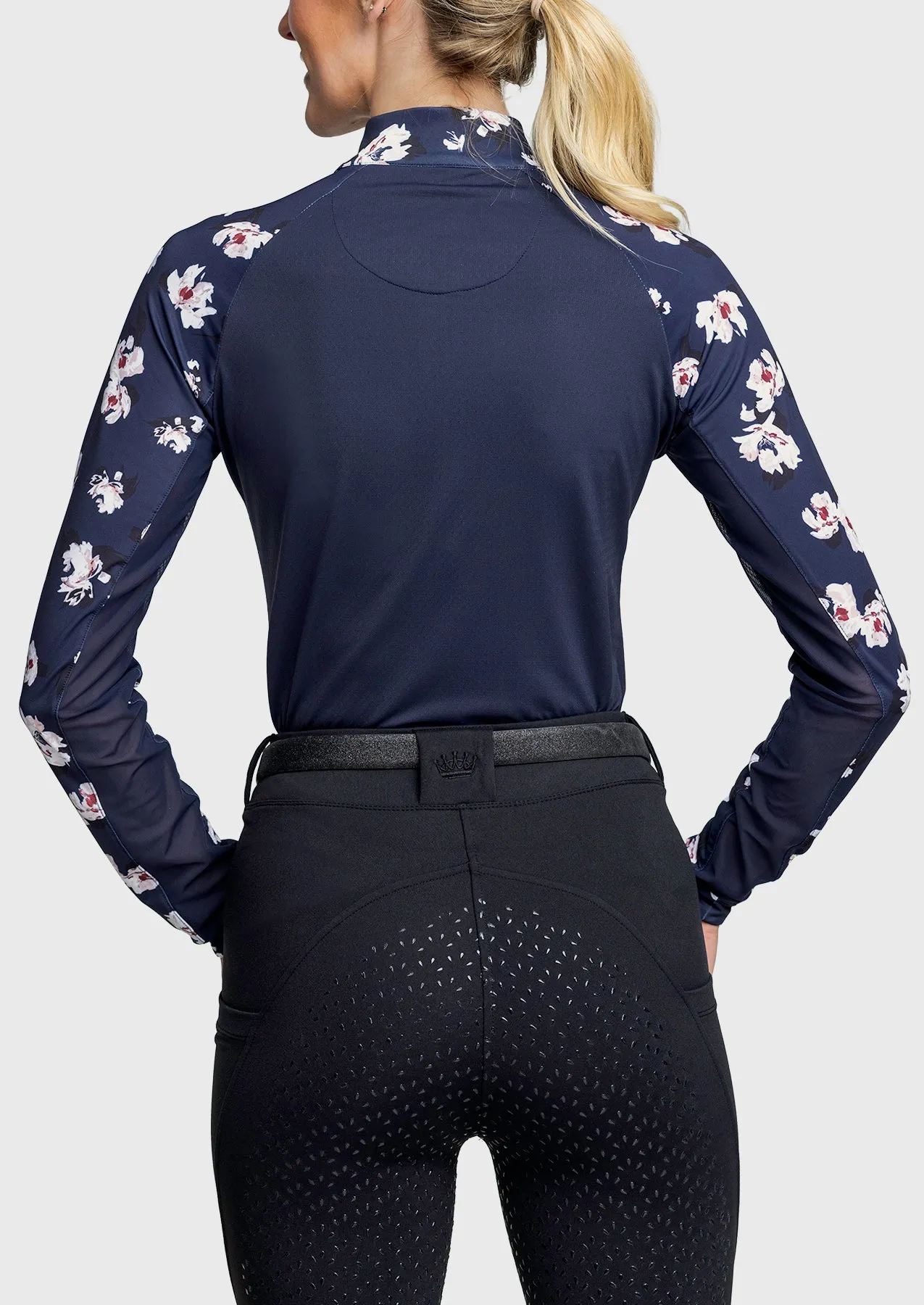 Navy Floral Raglan Long Sleeve Sun Shirt