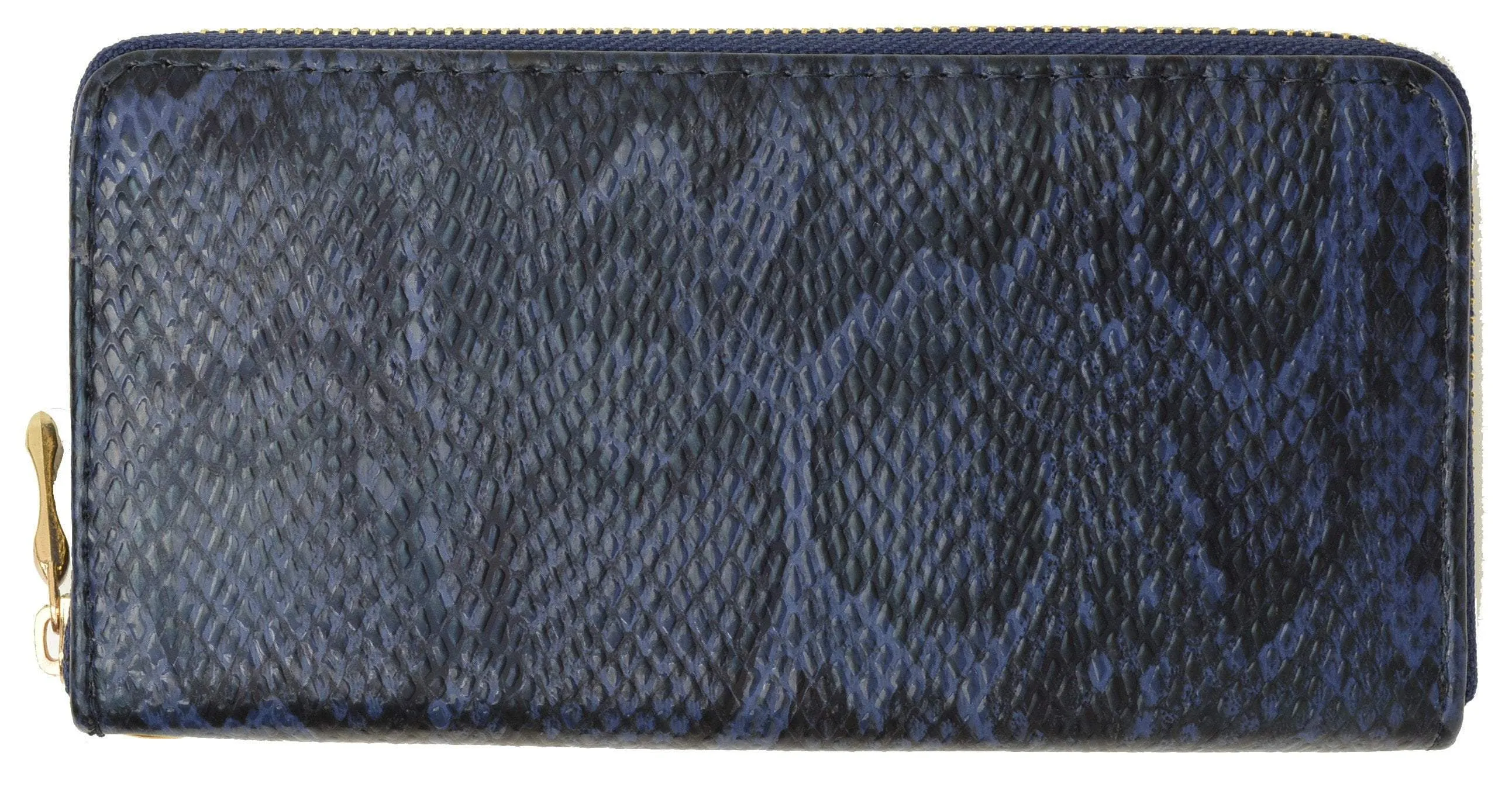 New Ladies Snake Print Zip Around Womens Wallet 126-11876-6 (C)