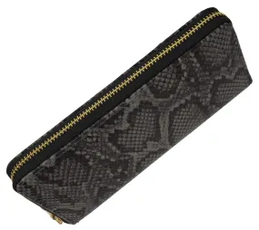 New Ladies Snake Print Zip Around Womens Wallet 126-11876-6 (C)