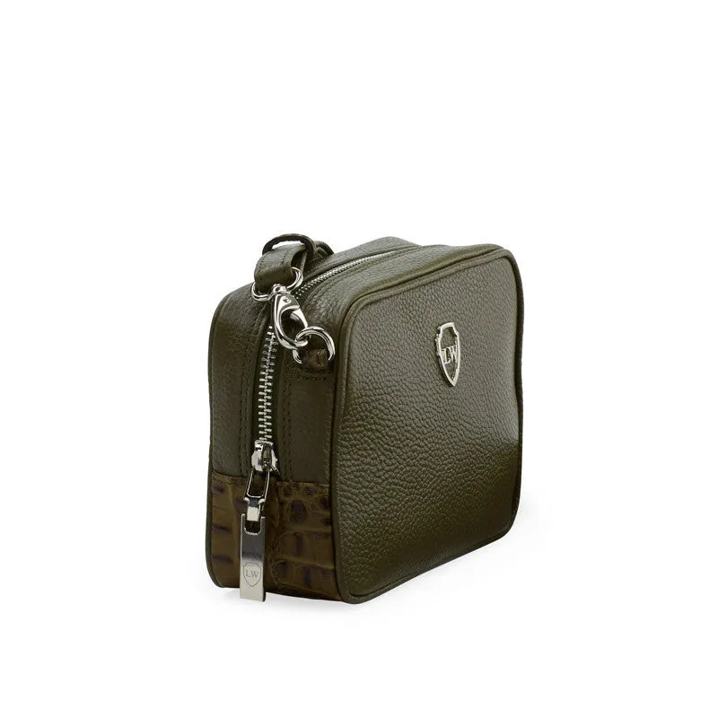 Nicole olive silver mini bag