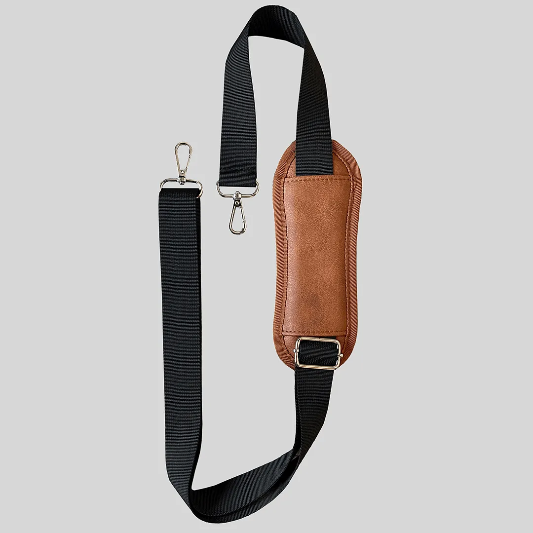 Padded Adjustable Shoulder Strap - Caramel