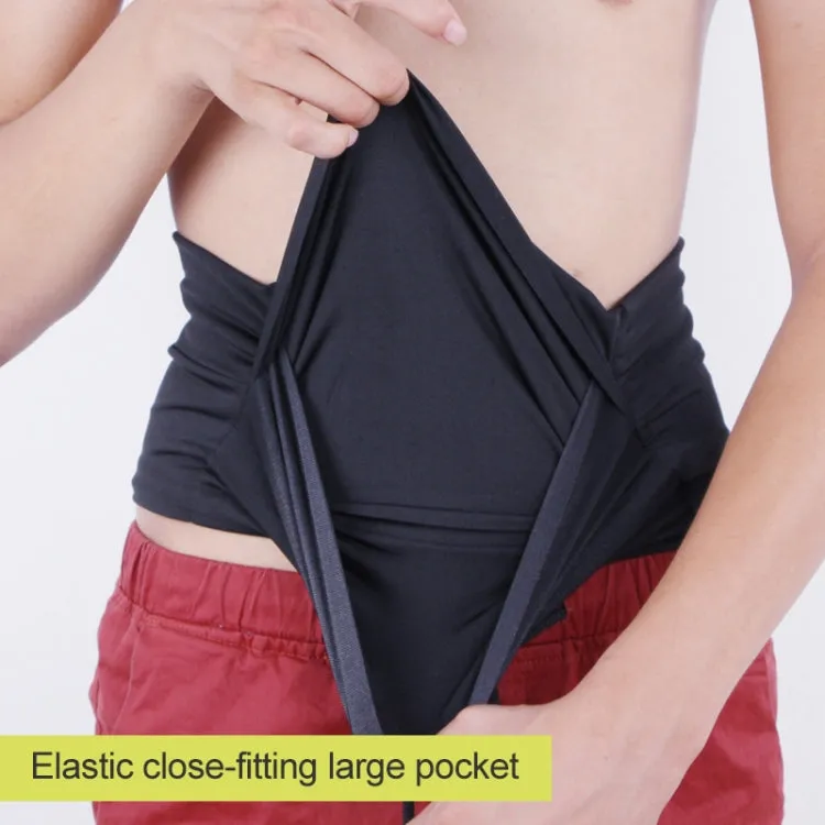 Personal Large-capacity Stretch Tablet Pockets Travel Anti-theft Bag Phone Bag, Size: XL(Grey)