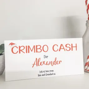 Personalised Christmas Gift Wallet Crimbo Cash