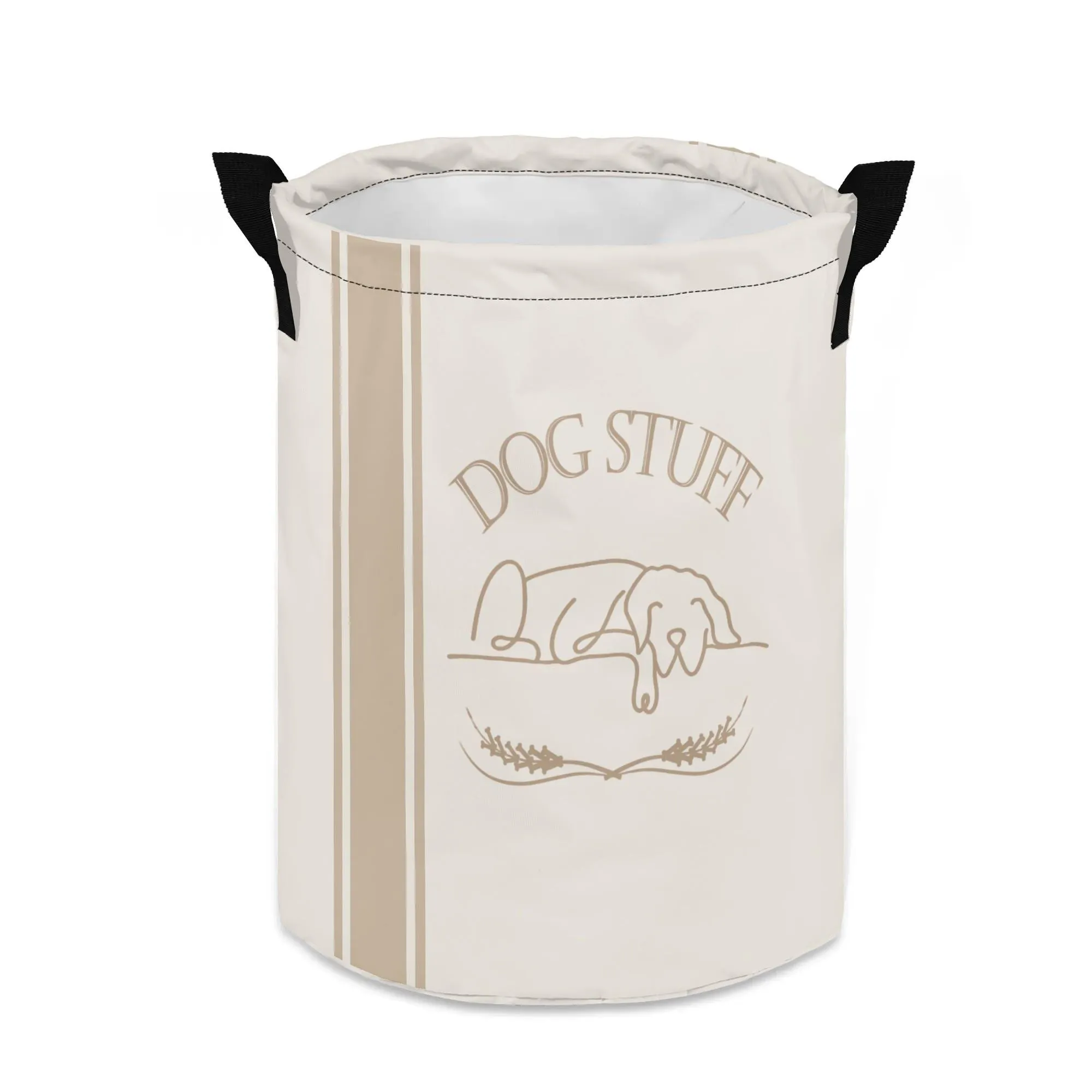 Personalized "Dog Stuff" Farmhouse Portable Dog Storage or Toy Bin | Add Your Dog's Name
