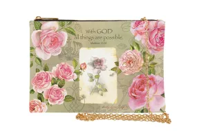 Pink Roses Chain Purse