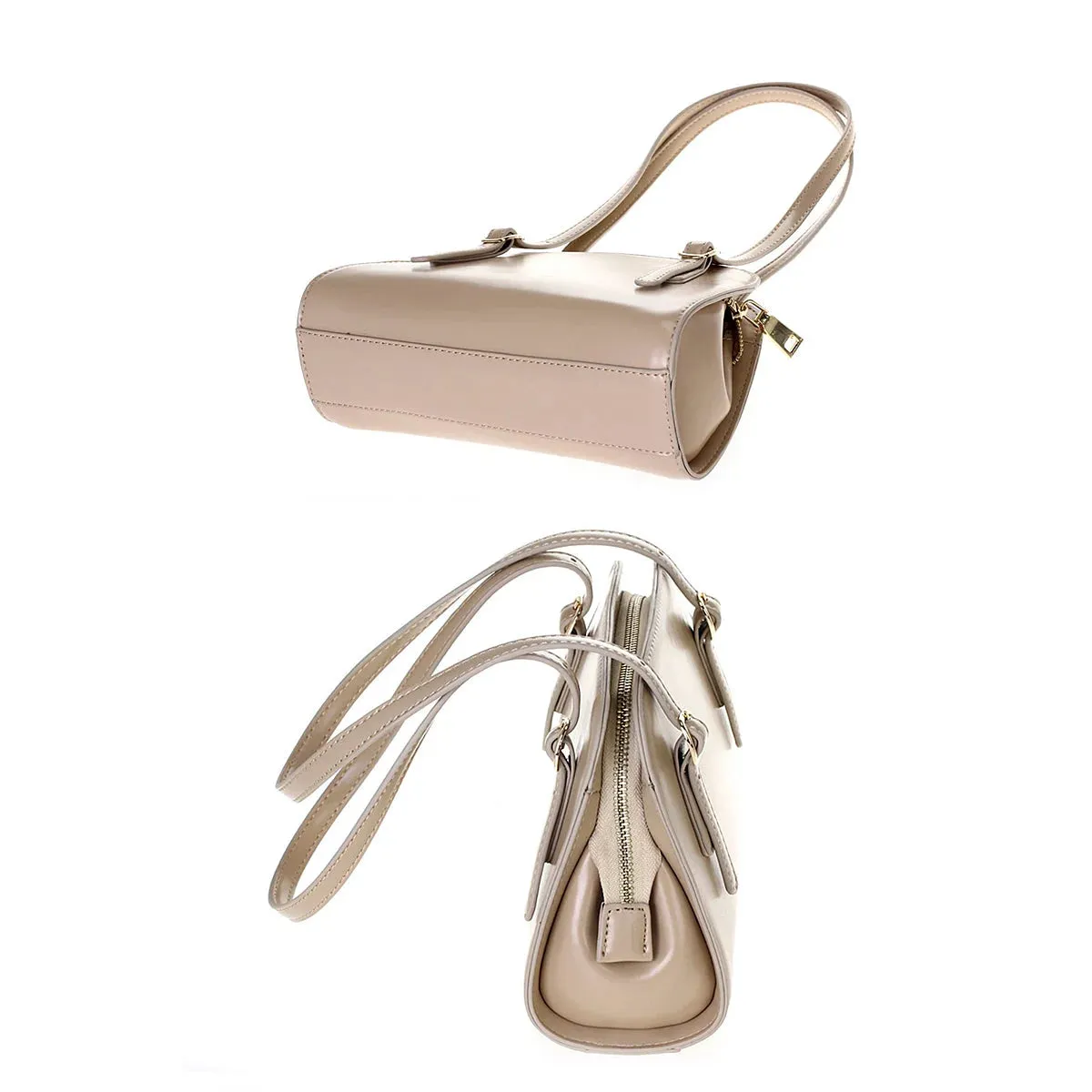 Plain Curve Design Shoulder Bag