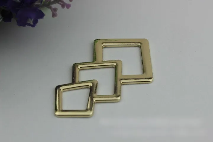 Polygon Purse Label 1/10pcs Bag Hardware Charm Light Gold Gunmetal Handmade Purse Handbag Making Metal Decoration 70mm Wholesale Supplies